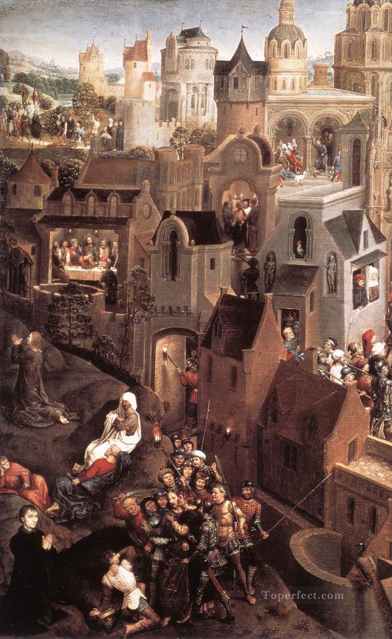 Szenen aus der Passion Christi 1470detail1linken Seite religiösen Hans Memling Ölgemälde